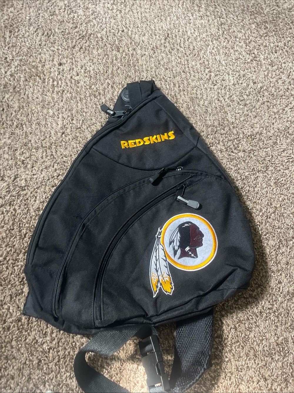 Black Sling Bag with Team Logo